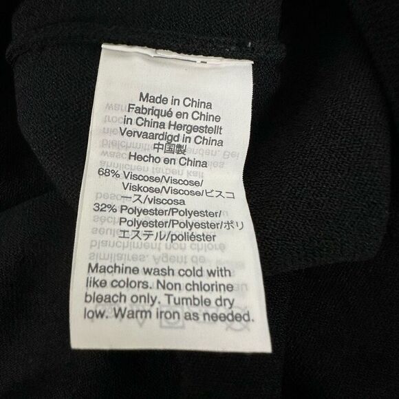 J. Crew Black Sweater Knit Mini Flare Skirt size Medium j7250 - Picture 4 of 5